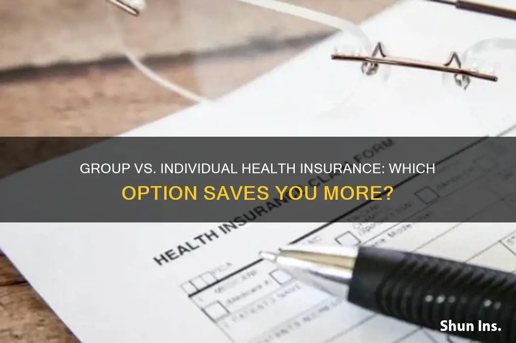 is group health insurance cheaper than individual