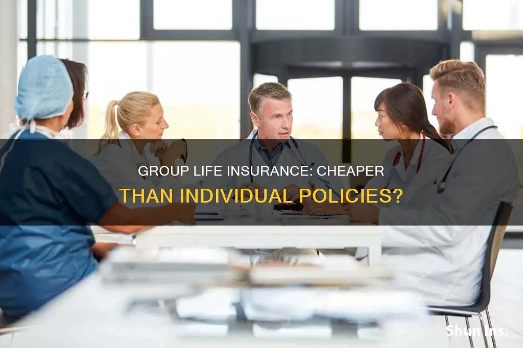 is group life insurance cheaper than individual