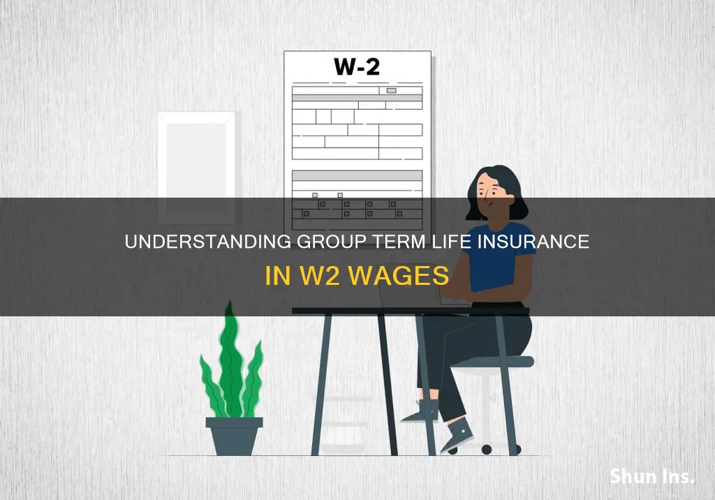 is group term life insurance included in w2 wages