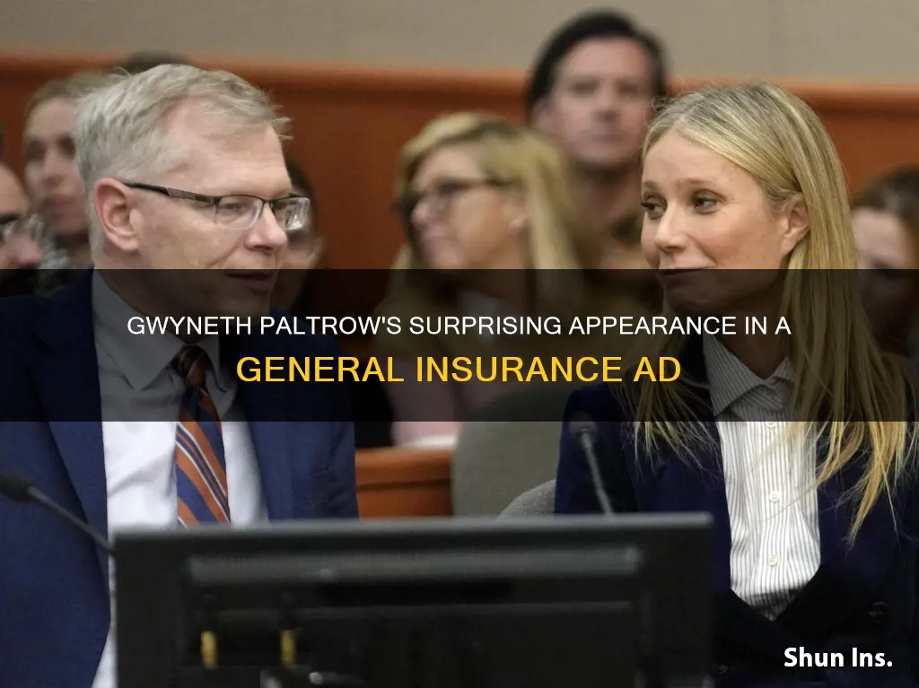 is gwyneth paltrow in a general insurance commercial