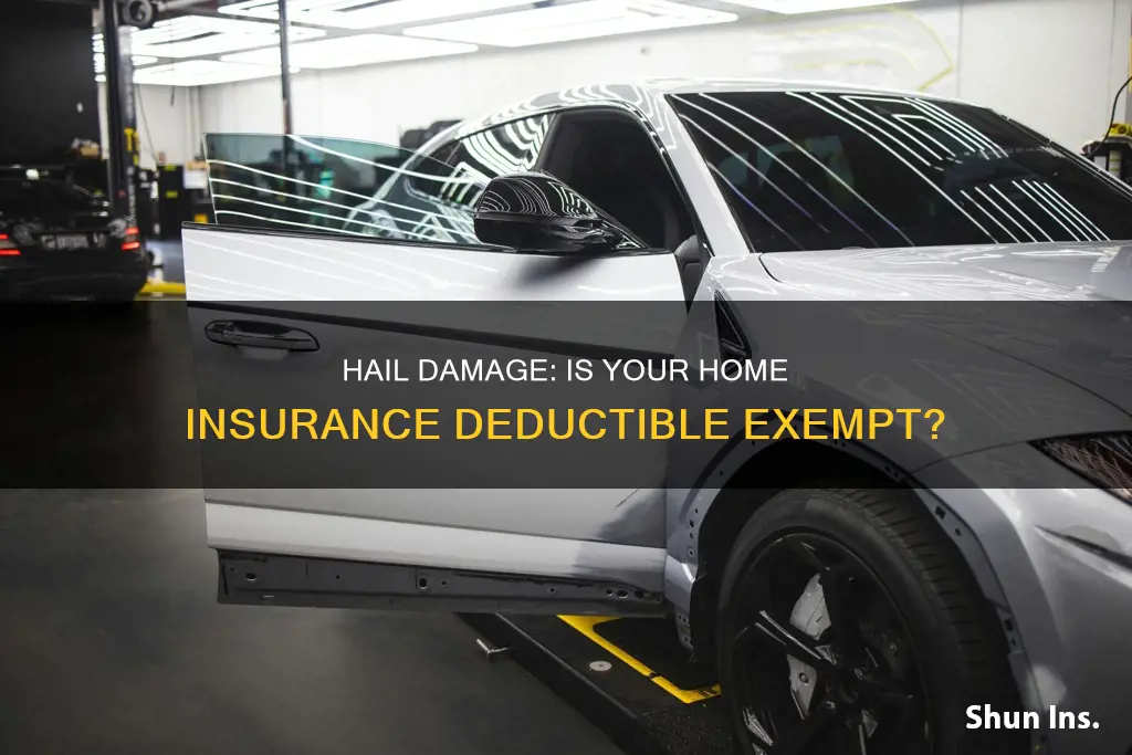 is hail damage exempt from homeowners insurance deduction