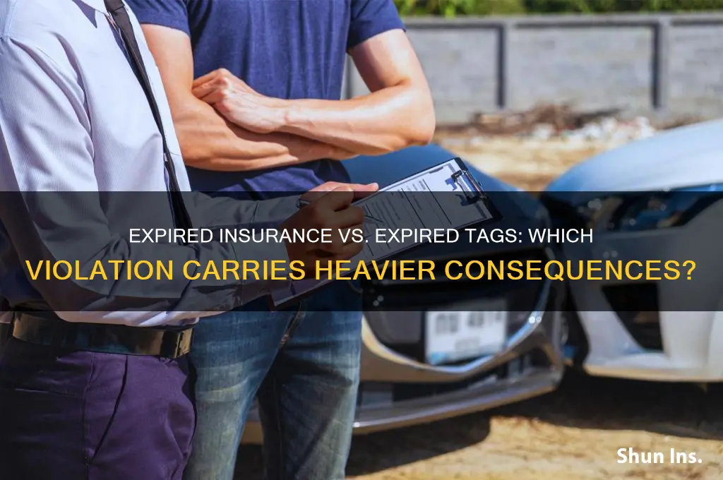 is having expired insurance worse than expired tags