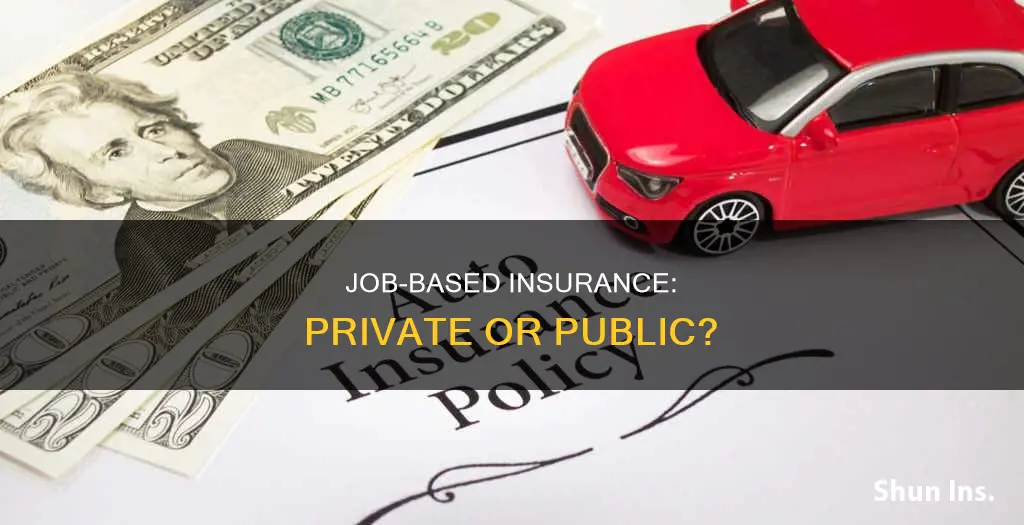 is having insurance under your job considered private