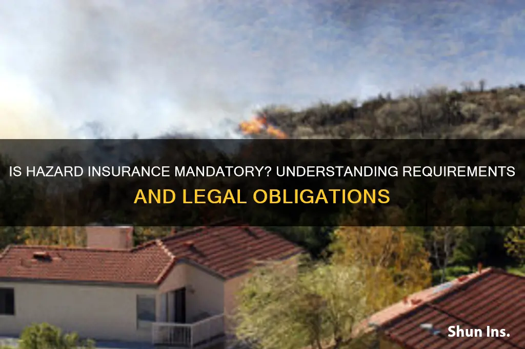 is hazzard insurance mandatory