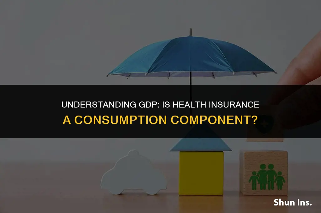 is health insurance a part of consumption component of gdp