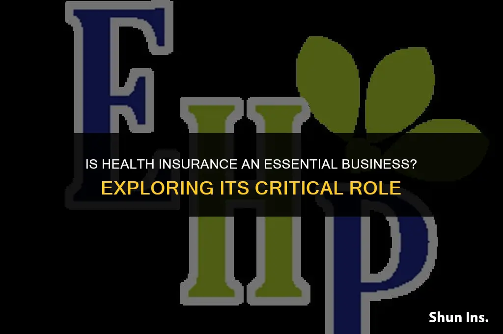 is health insurance an essential business