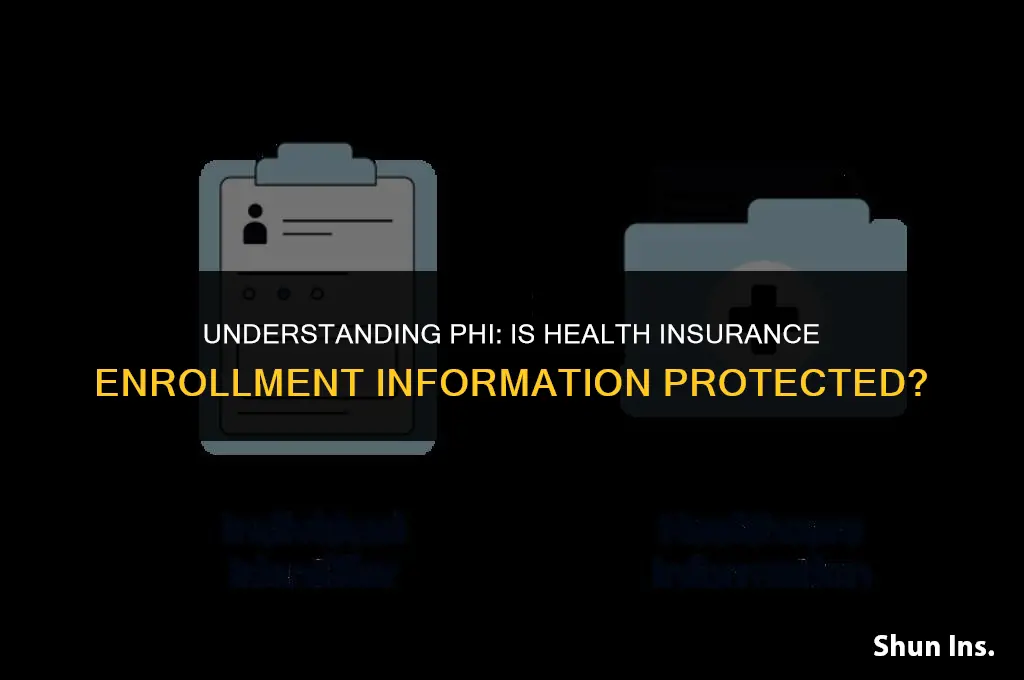 is health insurance enrollment information phi