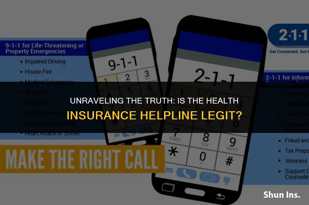 is health insurance helpline a scam