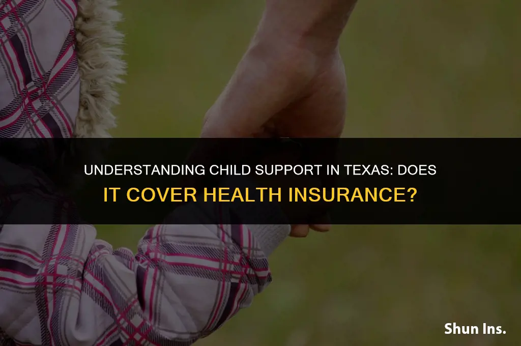 is health insurance included in child support in texas
