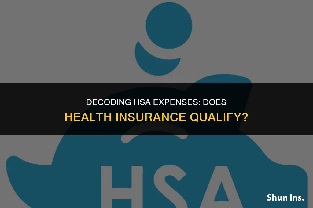 is health insurance included in hsa expenses