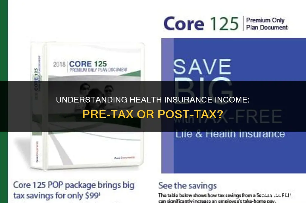 is health insurance income pretax or post tax