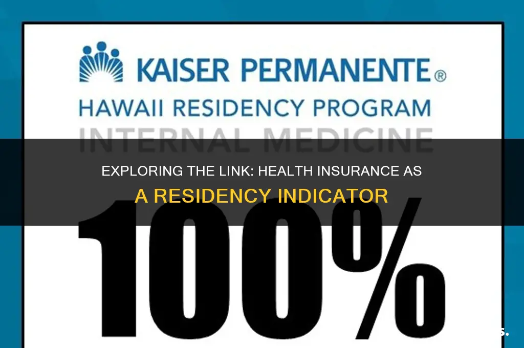is health insurance indicator for residency