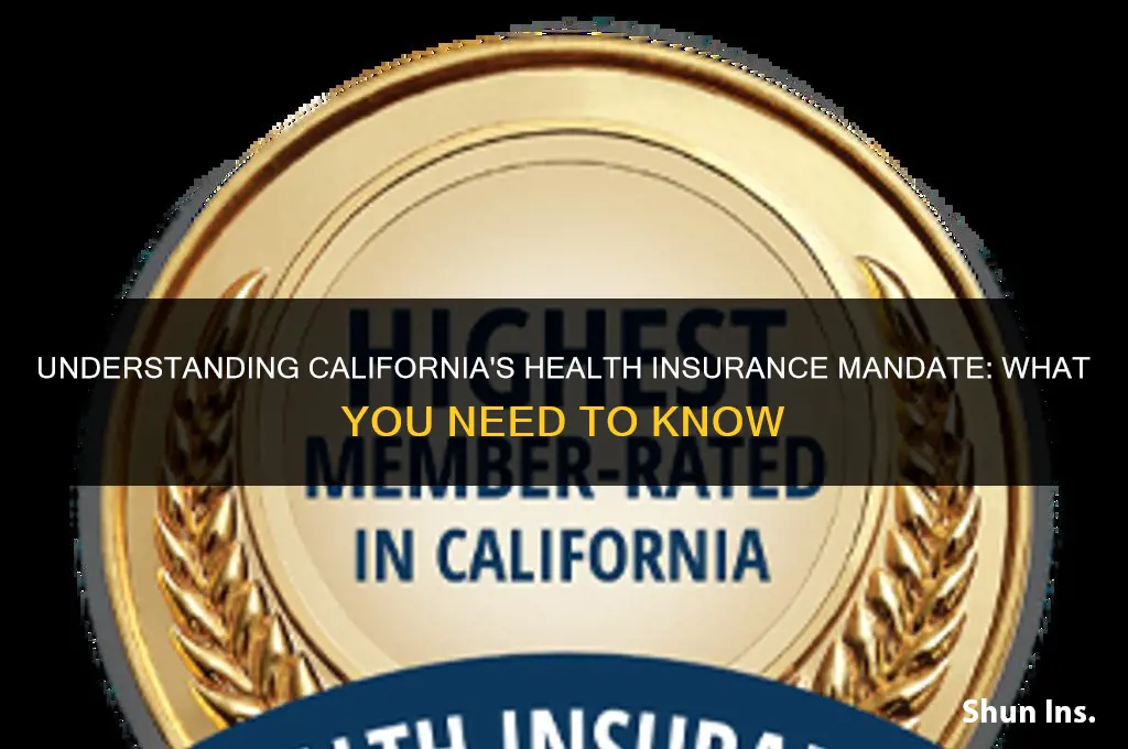 is health insurance mandatory california