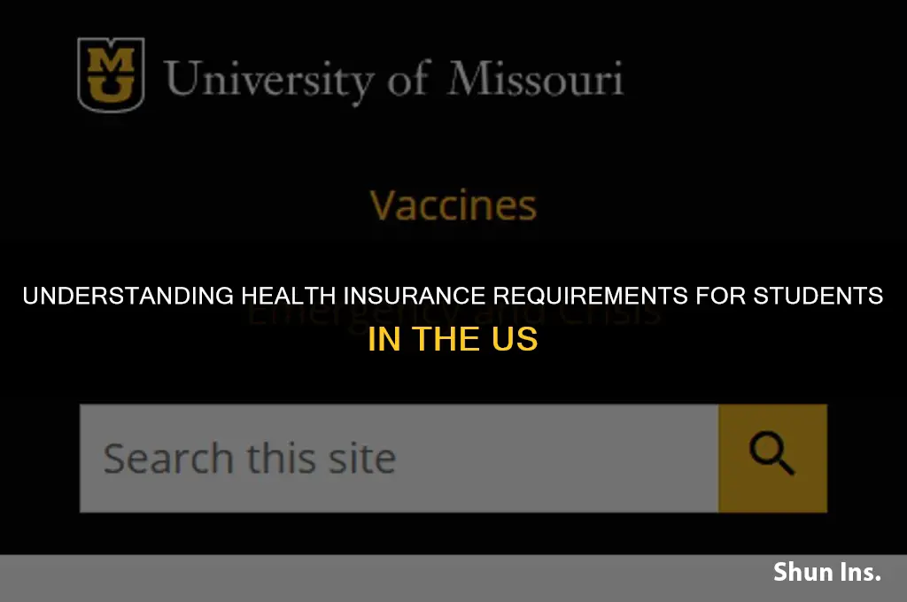 is health insurance mandatory for stundent s in us