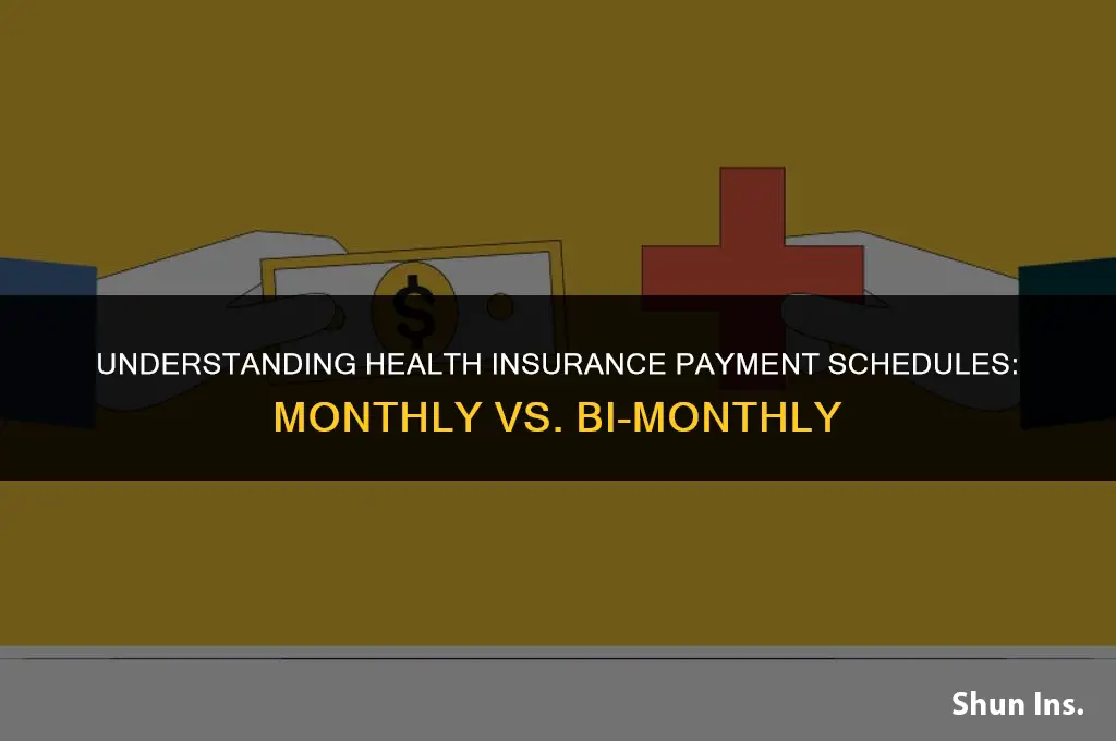 is health insurance monthly or bi monthly