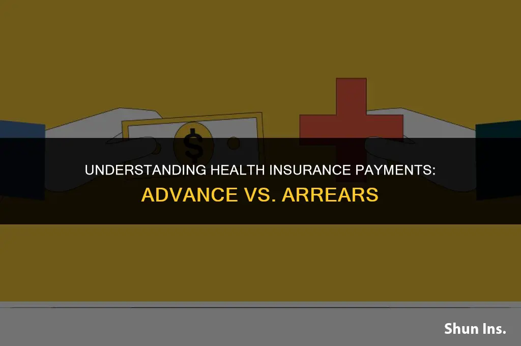 is health insurance paid in advance or arrears