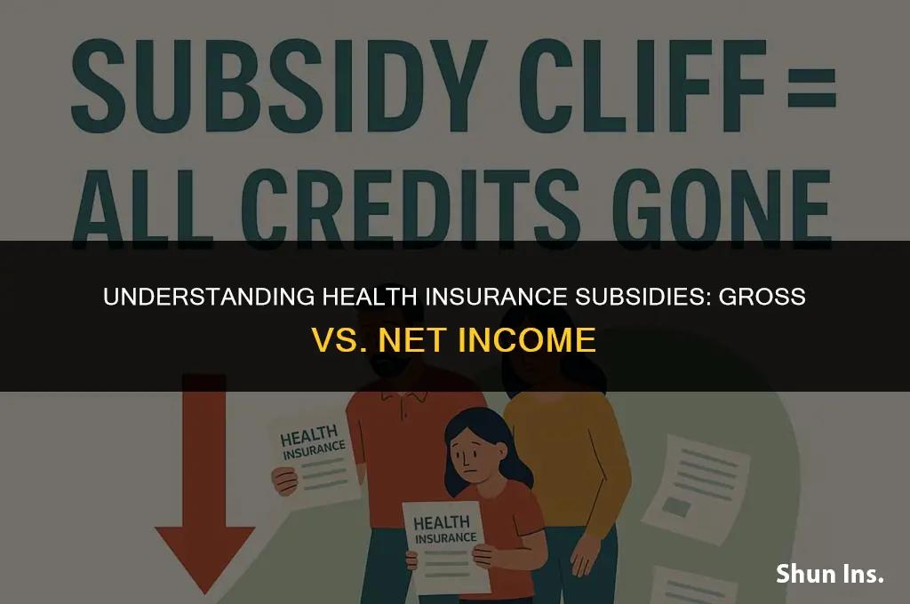 is health insurance subsidy based on gross or net income