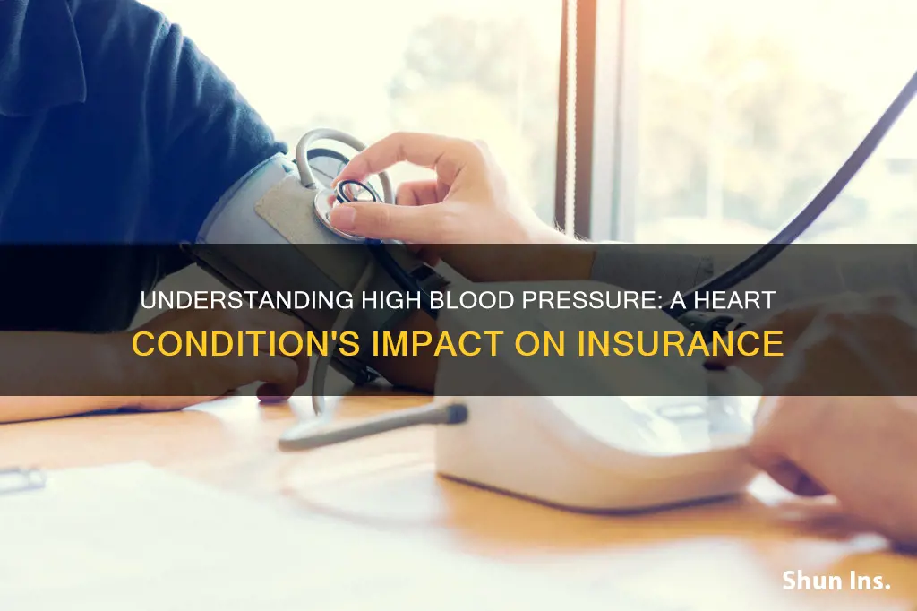 is high blood pressure a heart condition for insurance