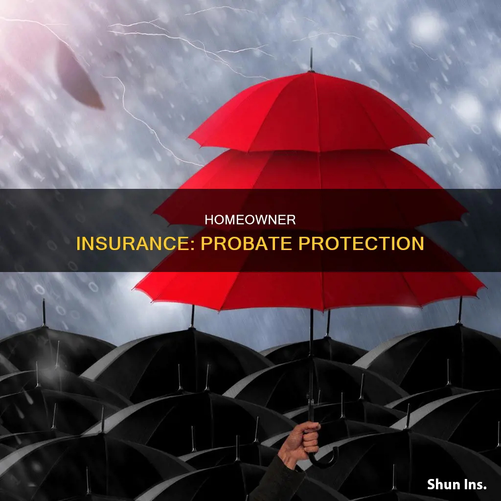 is homeowner insurance applied during probate