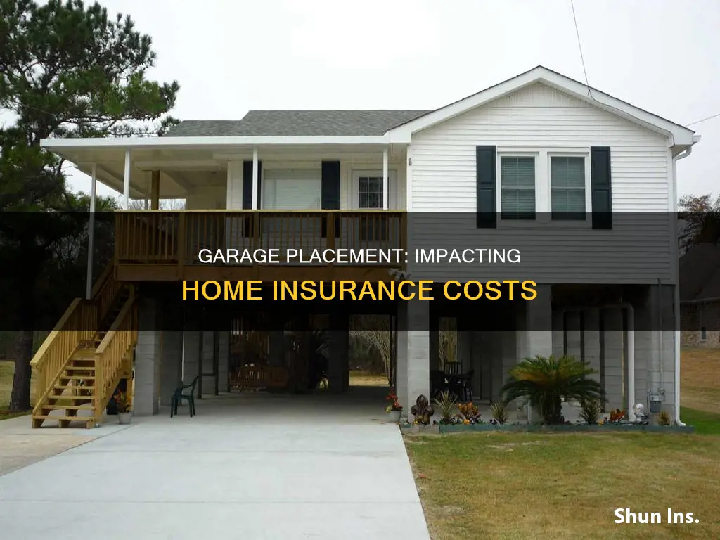 is homeowner insurance higher if garage is underneath house