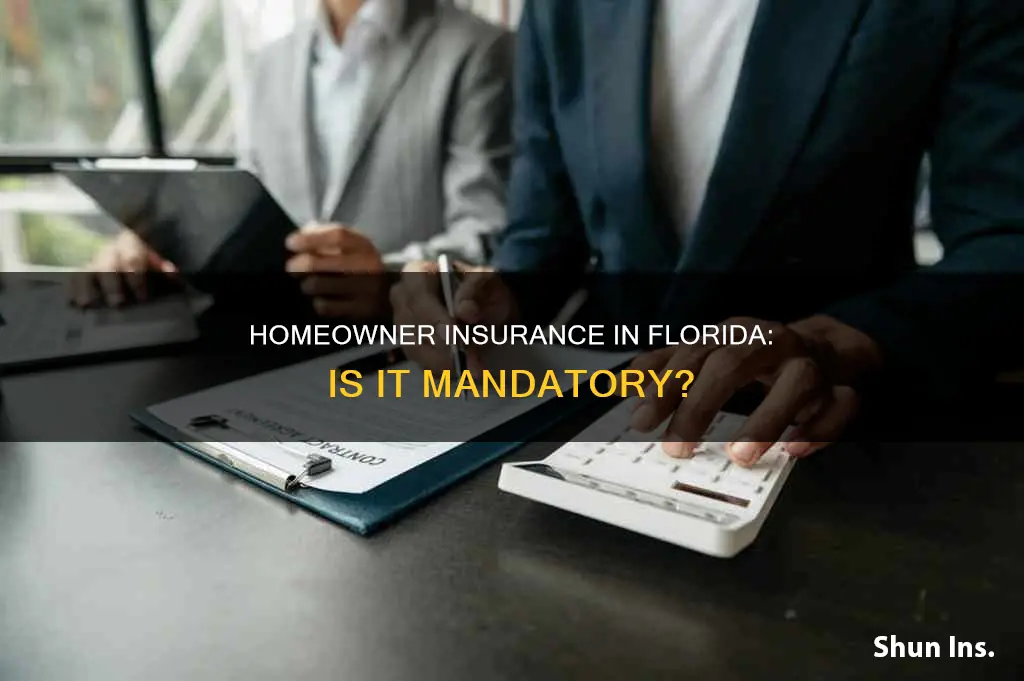 is homeowner insurance required by law in Florida