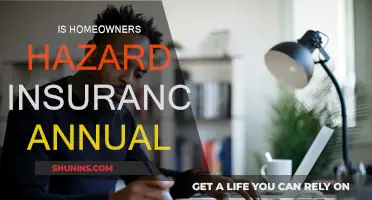 Homeowners Hazard Insurance: Annual Cost and Coverage