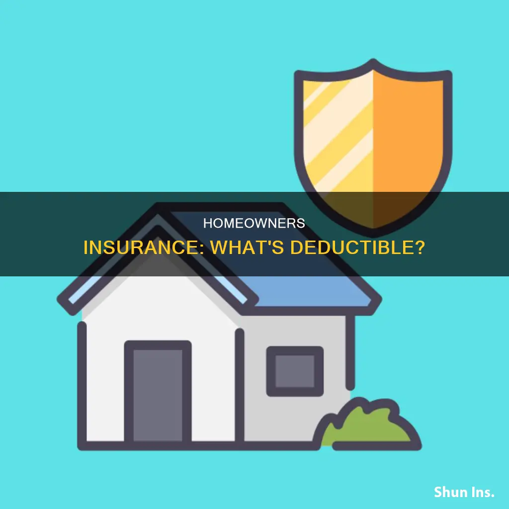is homeowners insurance an itemized deduction