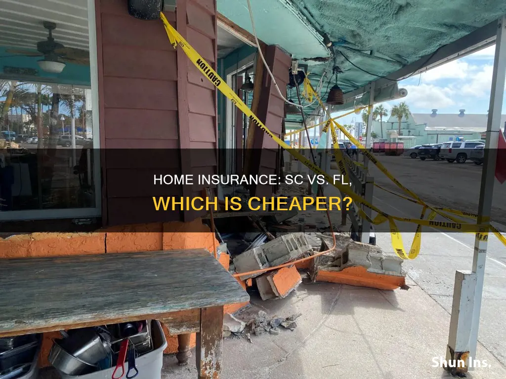 is homeowners insurance cheaper in sc or fl