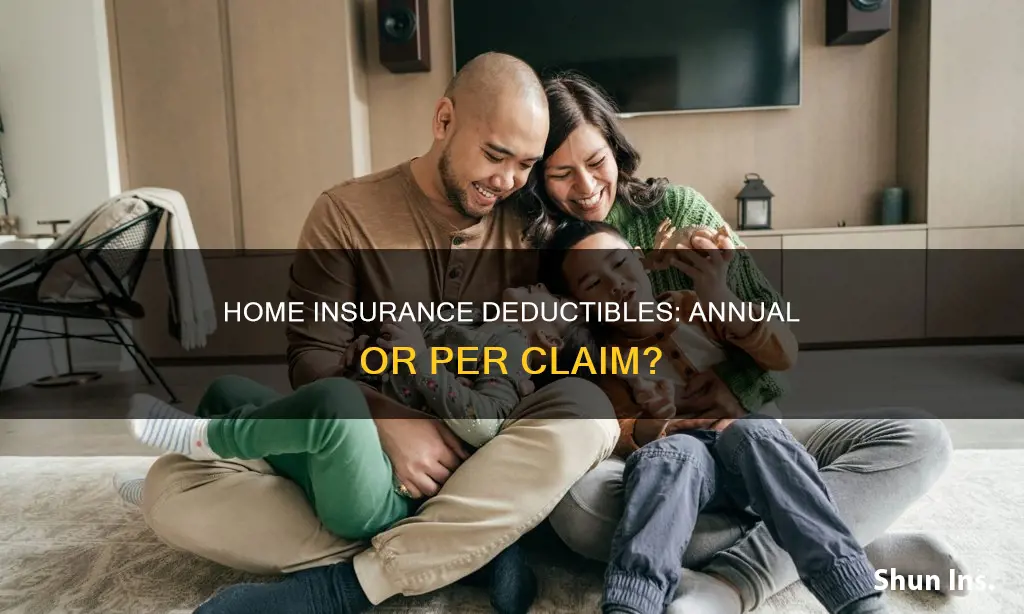 is homeowners insurance deductible annual or per instance