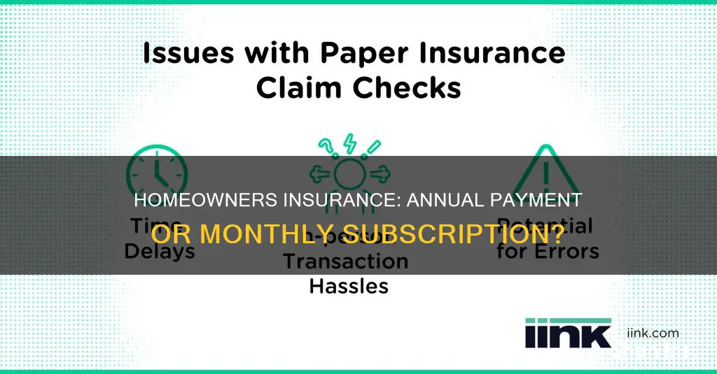 is homeowners insurance paid annually