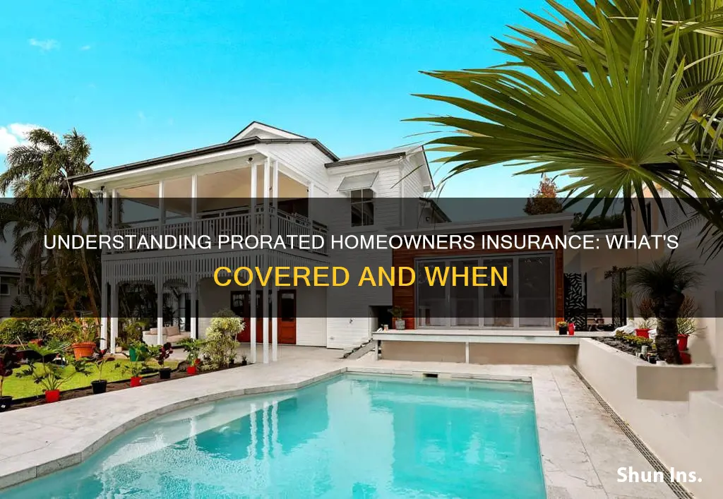 is homeowners insurance prorated