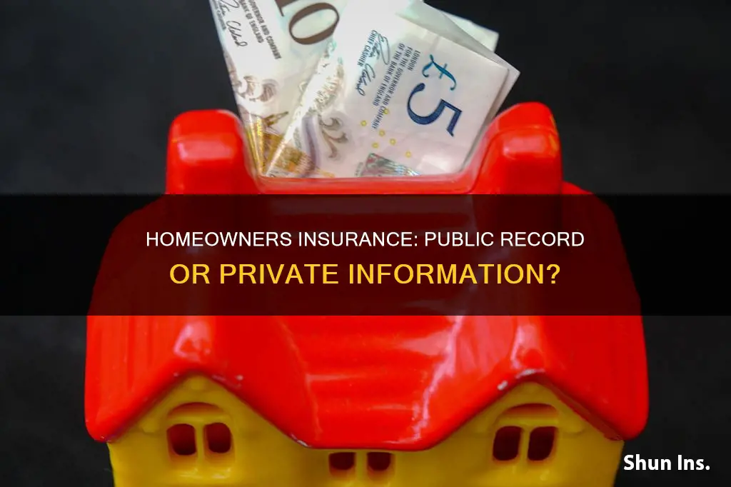 is homeowners insurance public record