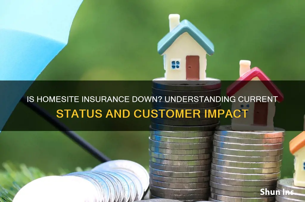 is homesite insurance down