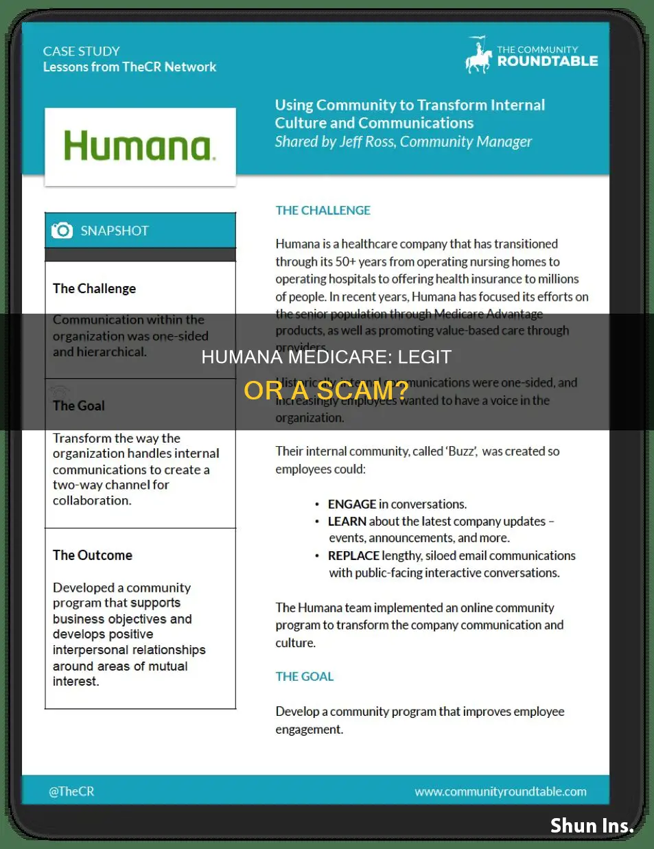 is humana medicare supplement insurance legit