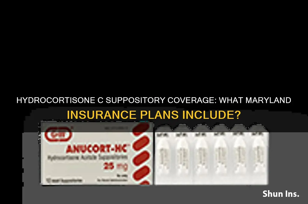 is hydrocortisone a c suppository coverd by md insurance