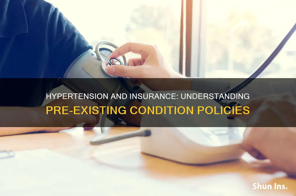 is hypertension a pre existing condition for insurance