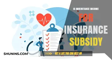 Is Inheritance Income Considered for Insurance Subsidy Eligibility?