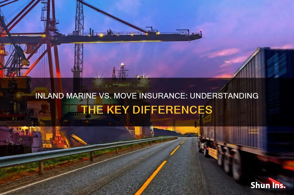 is inland marine insurance the same as move insurance