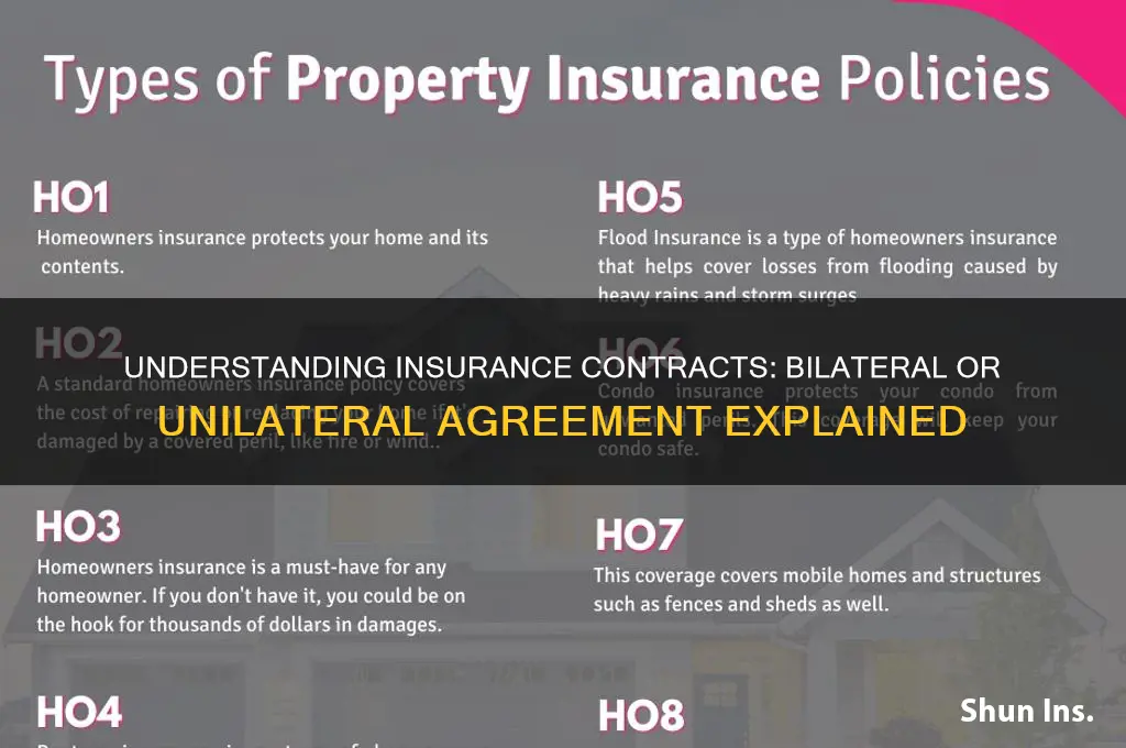 is insurance a bilateral or unilateral contract