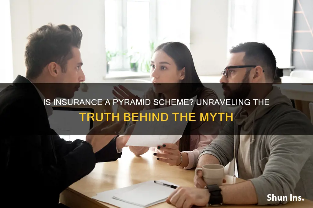is insurance a pyramid scheme