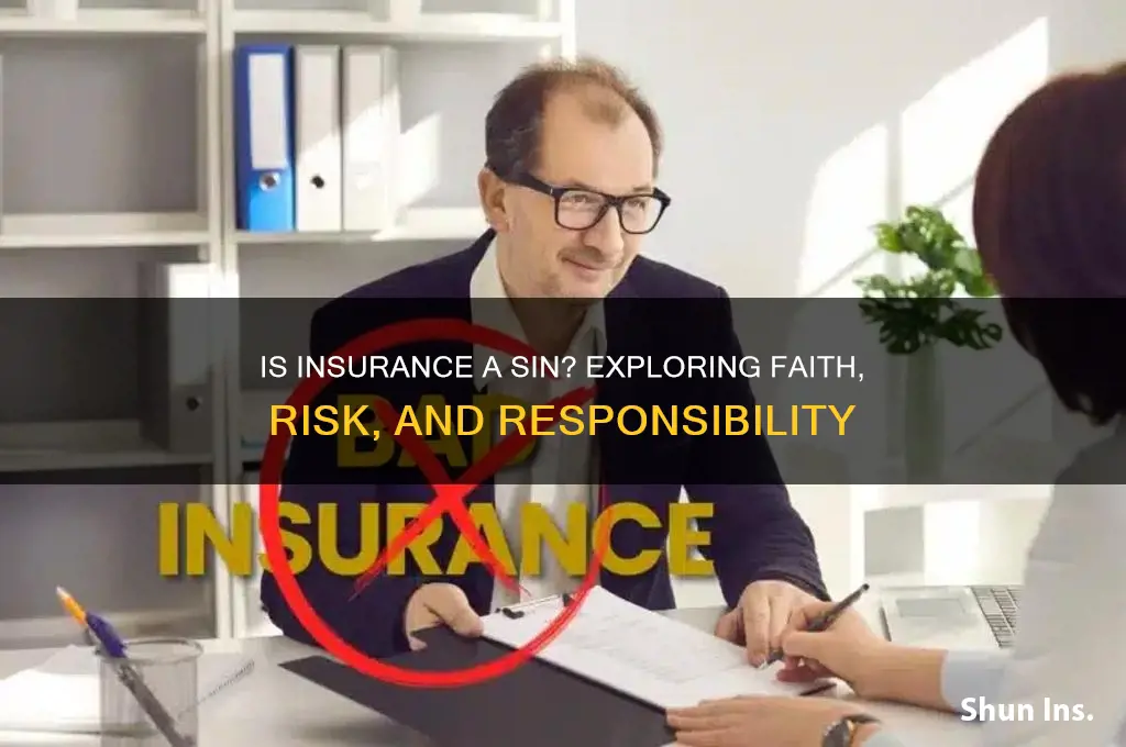 is insurance a sin