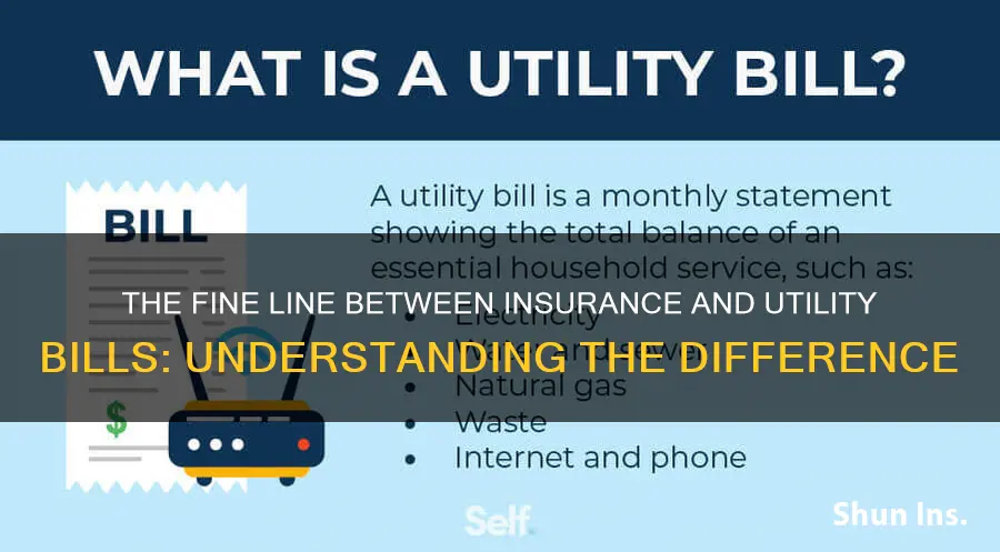 is insurance a utility bill