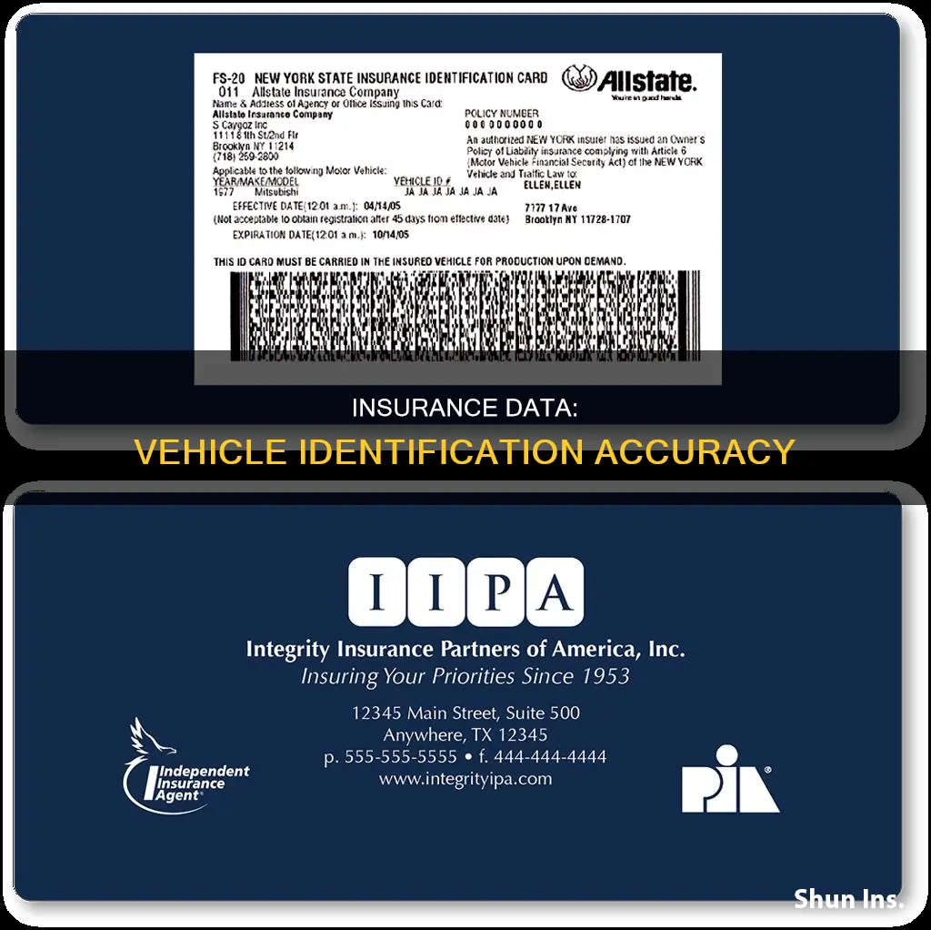 is insurance accurate for identifying a vehicle