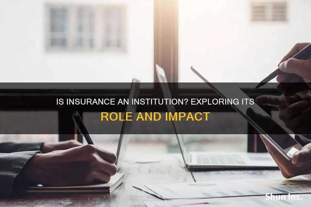 is insurance an institution