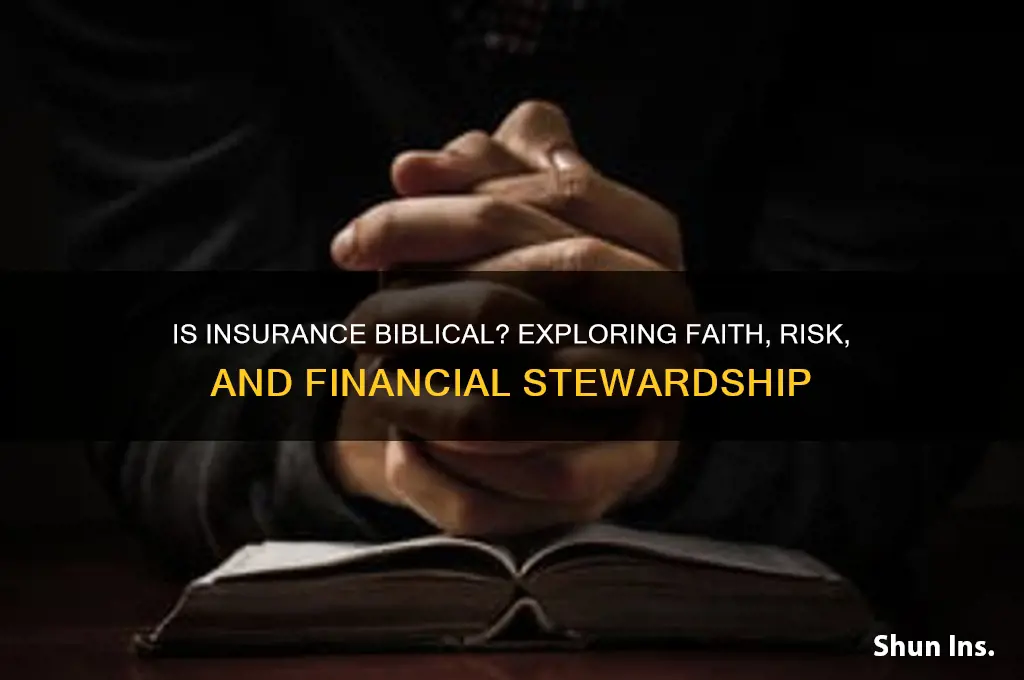 is insurance biblical
