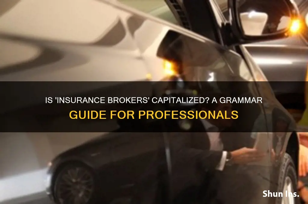 is insurance brokers capitalized