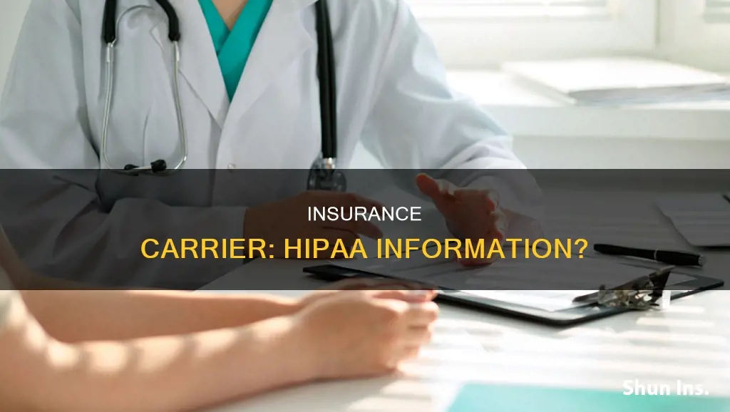 is insurance carrier considered hipaa information