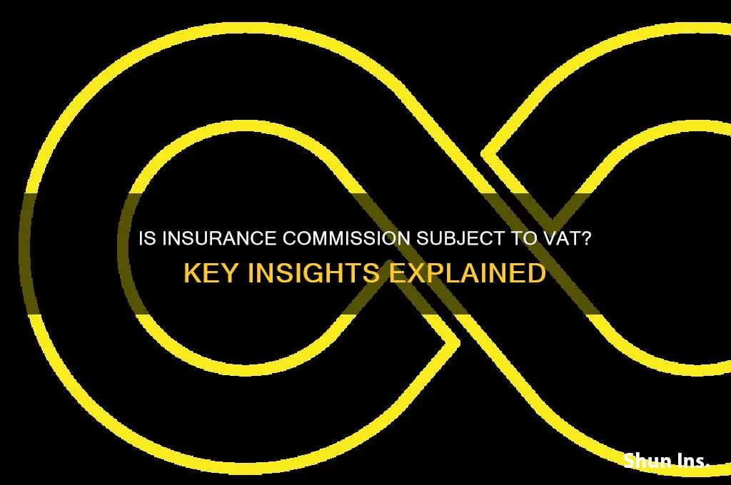 is insurance commission vatable