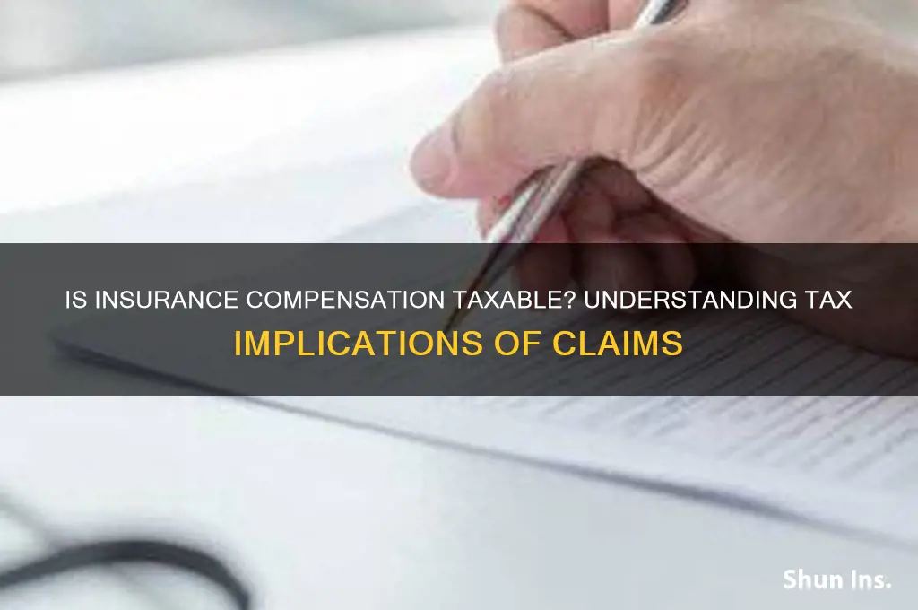 is insurance compensation taxable