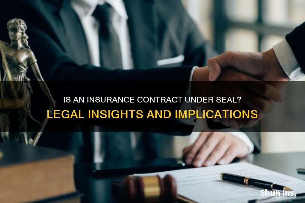 is insurance contract under seal